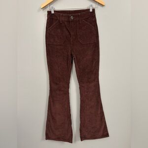 Brown Flared Women Corduroy Jeans